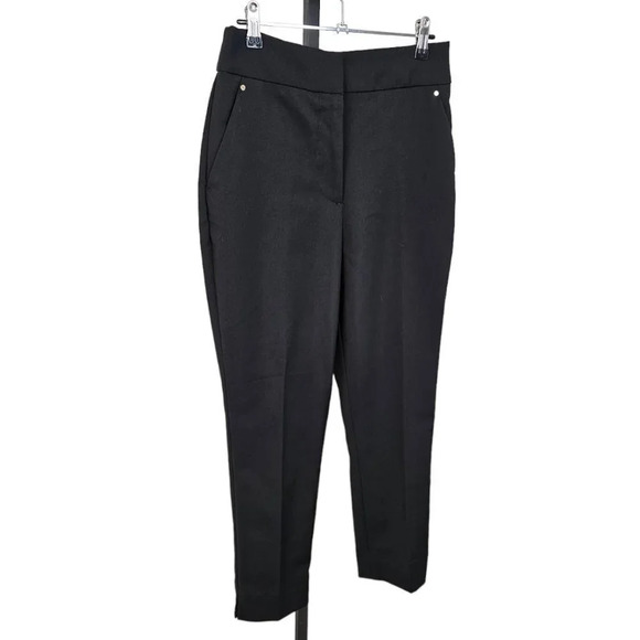 H&M Womens High Waisted Black Trousers Size  6 - Picture 2 of 7